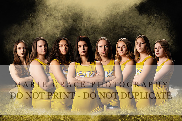 Girls Wrestling Team No Words